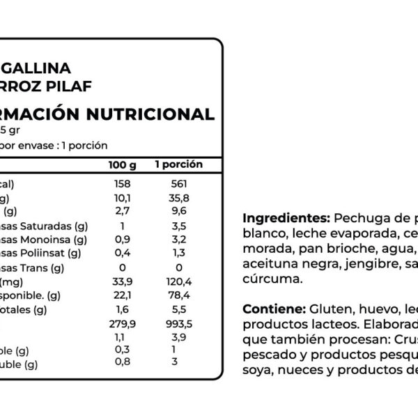 Ají de Gallina con Arroz, 355 g, Tremus 3 CAF0182 rotated