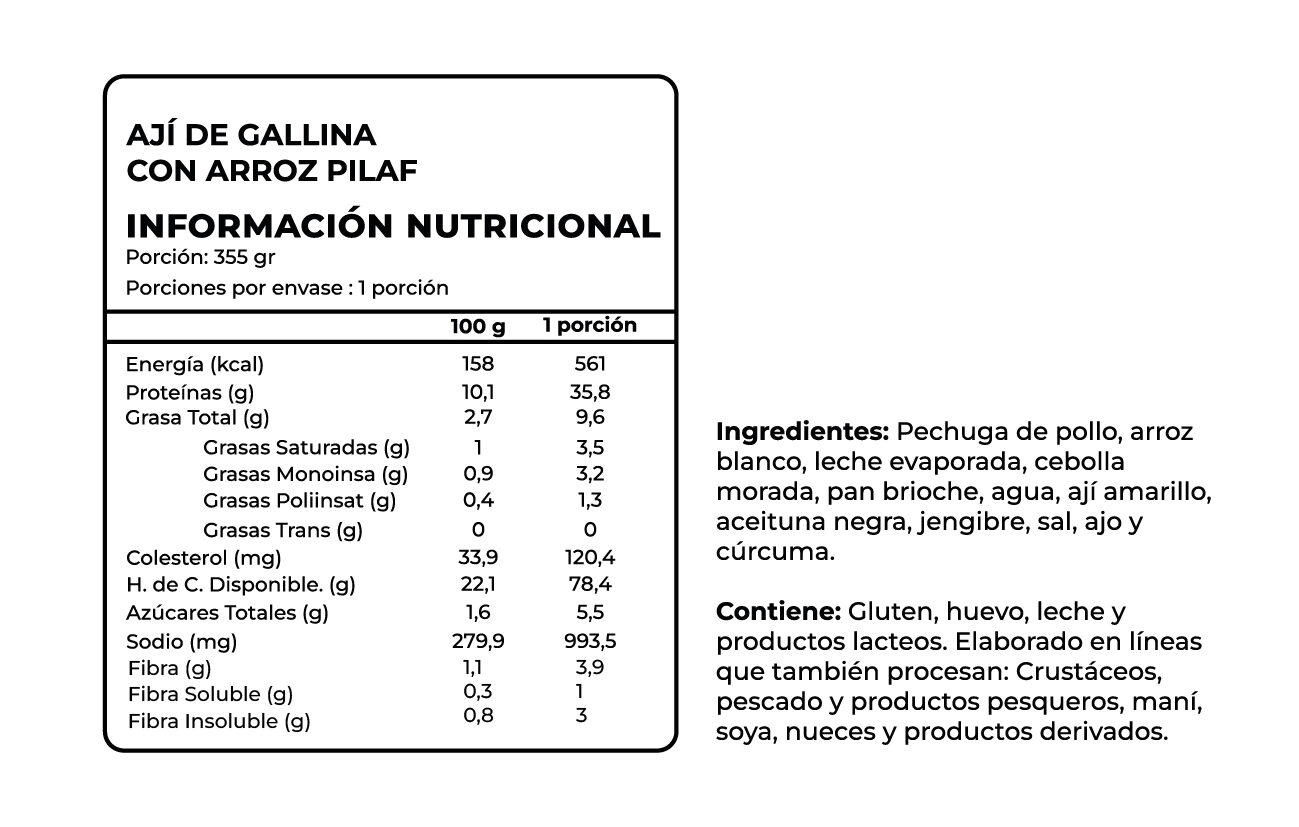 Ají de Gallina con Arroz, 355 g, Tremus 2 Ají de Gallina con Arroz, 355 g, Tremus - Imagen 2