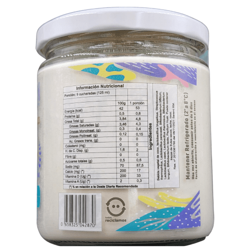Yogurt griego de coco 450 gr marca Zabdi - Imagen 2