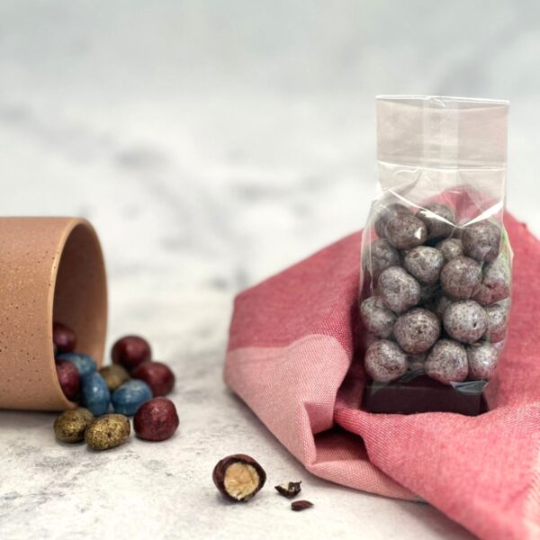 Grageas de Avellanas Bañadas en Chocolate de Leche, Sin Azúcar Añadida, 100 g, Tremus