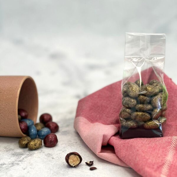 Grageas de Almendras Bañadas en Chocolate Bitter 85%, Keto, Sin Azúcar Añadida, 100 g, Tremus