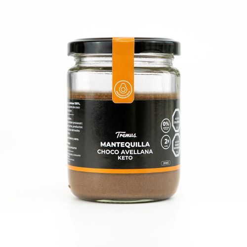 Mantequilla Choco-Avellana Keto, Sin Azúcar Añadida, 200 g, Tremus