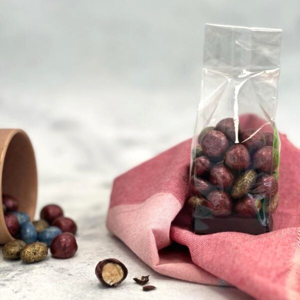 Mix Grageas Avellanas y Almendras Chocolate Bitter, Keto, Vegana, Sin Azúcar Añadida, 100 g, Tremus