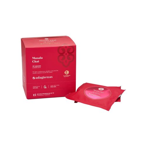 Masala Chai. Caja de 15 Unidades. Marca Adagio Teas