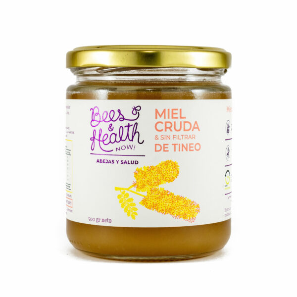 Miel Cruda sin filtrar de Tineo 500 Grs Marca Bees and Health