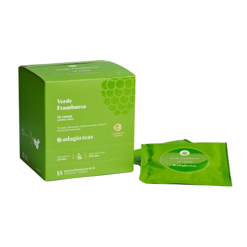 Verde Frambuesa. Caja de 15 Unidades. Marca Adagio Teas