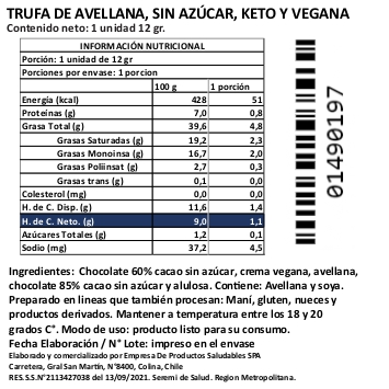 Trufas Artesanales Keto y Veganas, Mix de Sabores sin Azúcar, 9 un, Marca Tremus 3 Trufas Artesanales Keto y Veganas, Mix de Sabores sin Azúcar, 9 un, Marca Tremus - Imagen 3