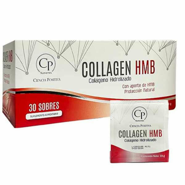 Colageno Hidrolizado HMB 300 grs (30 sobres)  Marca Ciencia Positiva