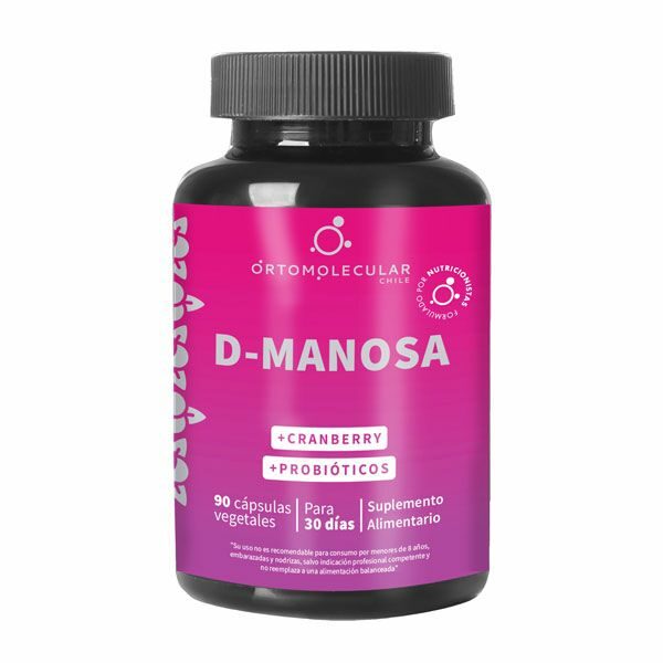 D-Manosa+Cranberry+Probióticos-90 Cáps Marca Ortomolecular