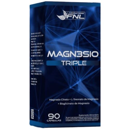 Magnesio Triple 90 Capsulas Marca FNL