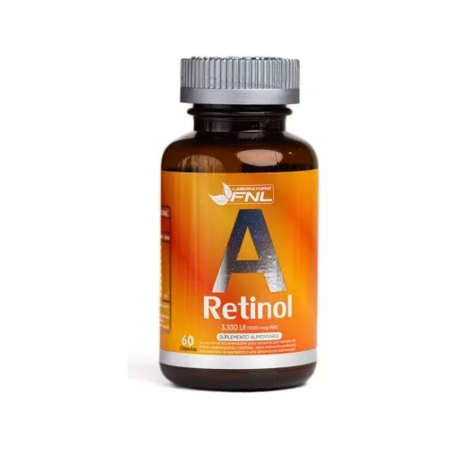 Vitamina A Retinol 60 Capsulas Marca FNL