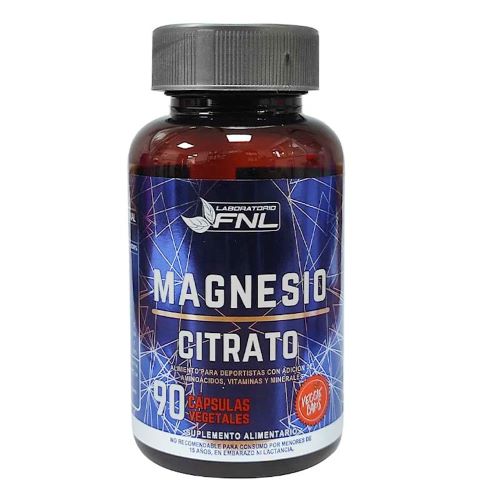 Magnesion Citrato 90 Capsulas Marca FNL