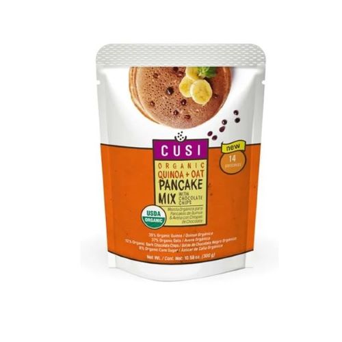 Premezcla Organica Tortitas Sin Gluten  Quinoa, Avena y Chispas de Chocolate 300 grs marca Cusi