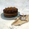 torta chocolate manjar keto 20 cm