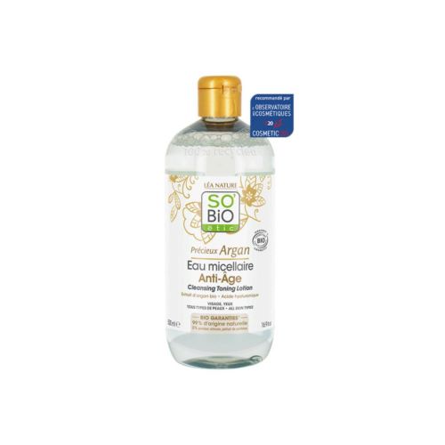 Tonico agua micelar Argan antiage 500ml Marca So Bio