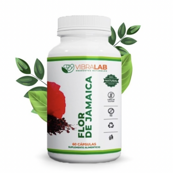 Flor de Jamaica en Capsula 60 Cap Marca Vibralab