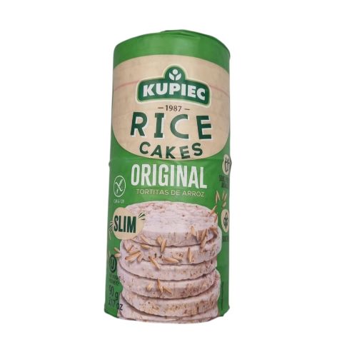 Galleta de Arroz Original Vegana sin gluten 90 grs marca Kupiec