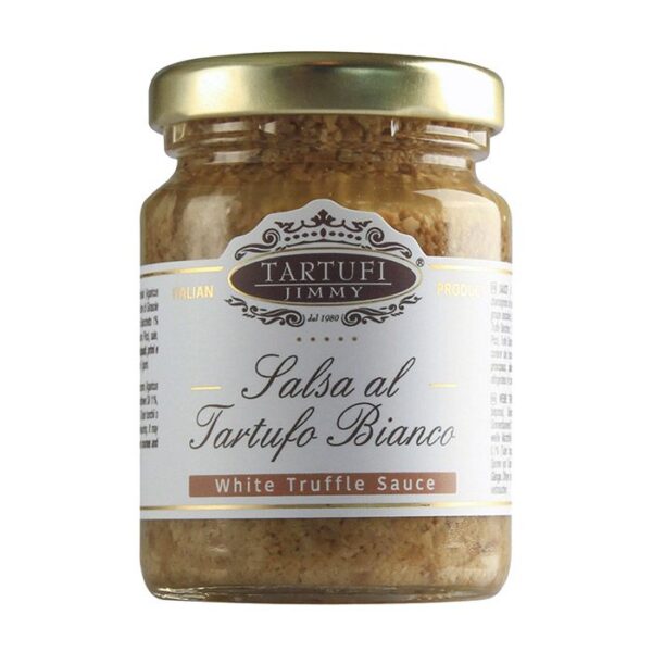 Salsa de Trufa Blanca con Champiñon hongo porcini 130 grs marca Tartufi Jimmy