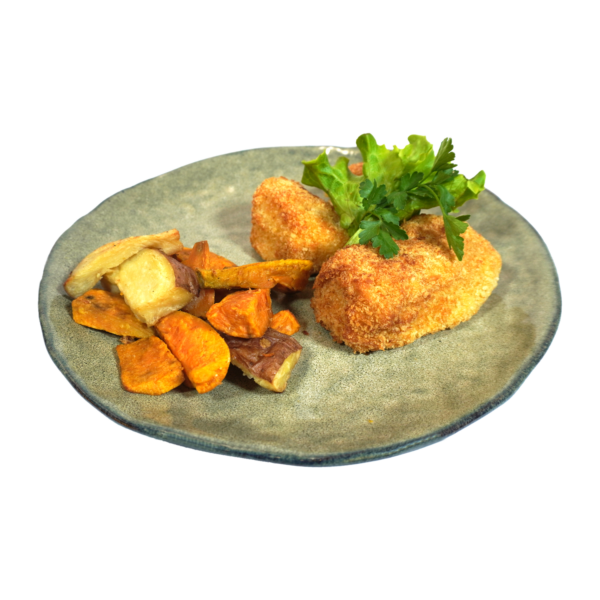 Escalopa de Pollo Cordon Bleu con Papa Camote Asada, 330 g,  Tremus