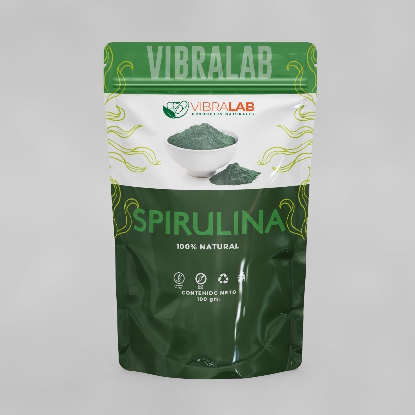 Spirulina en Polvo 100 grs Marca Vibralab