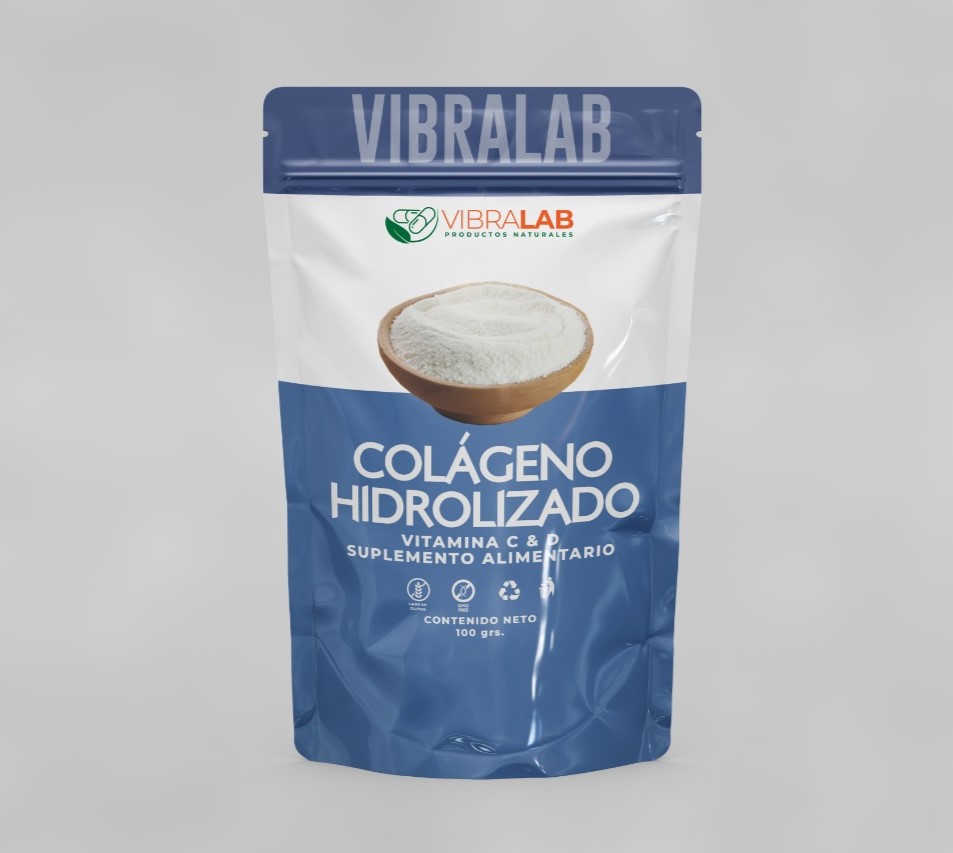 Colágeno Hidrolizado en Polvo 100 grs Marca Vibralab