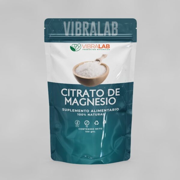 Citrato de Magnesio en Polvo 100 grs Marca Vibralab