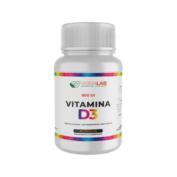 VITAMINA D3 (CAPS 90 - 800 UI) Marca Vibralab