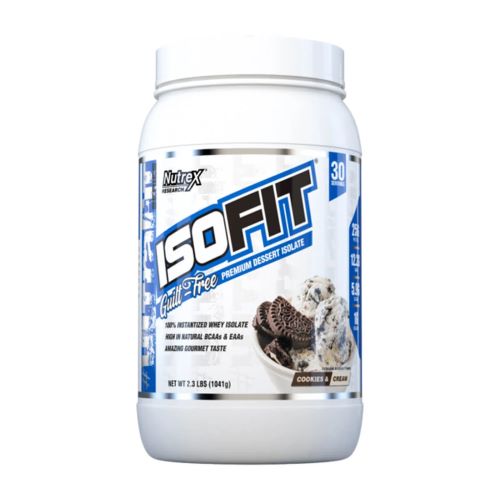 ISO FIT Proteina En Polvo Sabor Cookies & Cream 993 gr Marca Nutrex