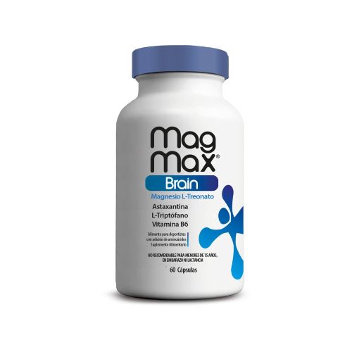 Mag Max Magnesio L-Treonato con L-Triptófano y B6 60 cápsulas marca Newscience