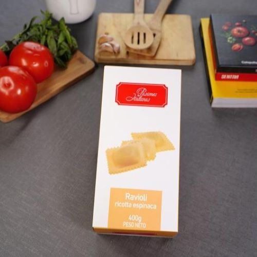 Ravioli Ricotta Espinaca Congelado 400 grs Marca Pasiones Italianas