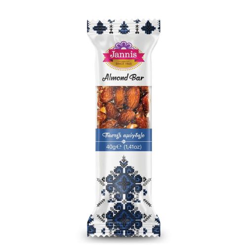 Almond Bar Sin Gluten Sin Lactosa 40 gr Marca Jannis