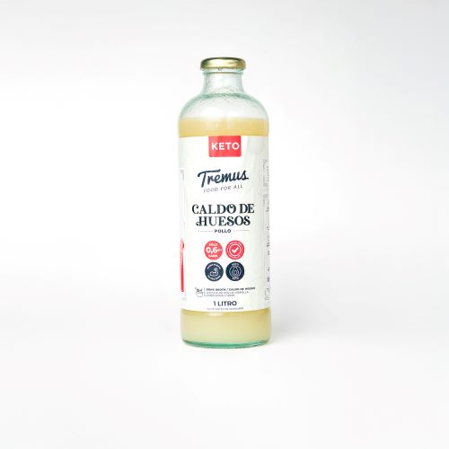 Caldo de Huesos de Pollo, Keto, 1 L, Tremus