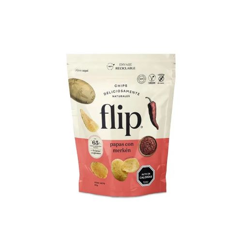 Chips de Papa Merken  140Gr Marca Flip