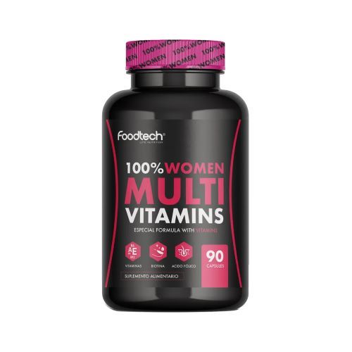 Multivitaminas 100% Women 90 cap Marca Foodtech