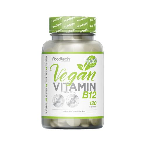 Vitamina B12 Vegana 120 cap Marca Foodtech