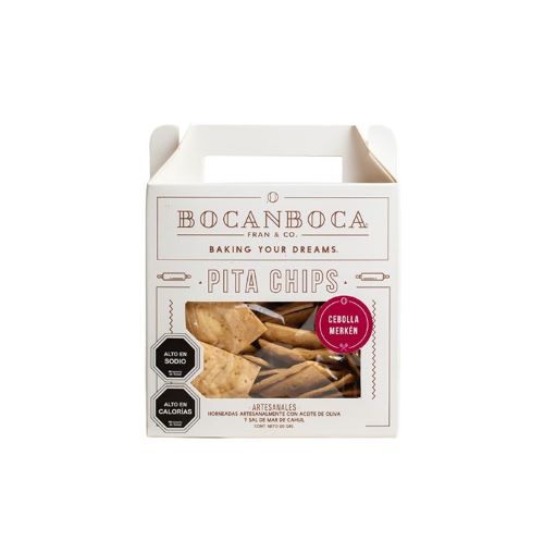 Chip Pita Cebolla Merken 120 Gramos Marca Bocanboca 1 Chip Pita Cebolla Merken 120 Gramos Marca Bocanboca