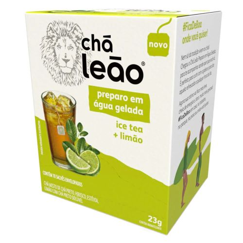 Te Cold Brew, Te Negro y Limoncio 20 Gr. 10 Saches Marca Leao