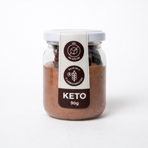 Postre Mousse de Chocolate y Avellana Keto, Sin Azúcar Añadida, 90 g, Tremus