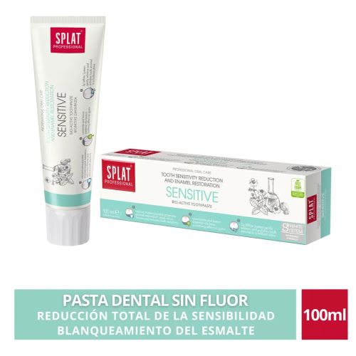 Pasta de Dientes Sensivilidad Vegano sin gluten SENSITIVE 100ml Marca Splat
