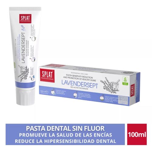Pasta de Dientes Hipersensibilidad Vegano sin gluten LAVENDERSEPT 100ml Marca Splat