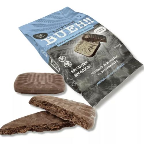 Galleta bueh!! cacao con baño chocolate 30 g Marca Terrium