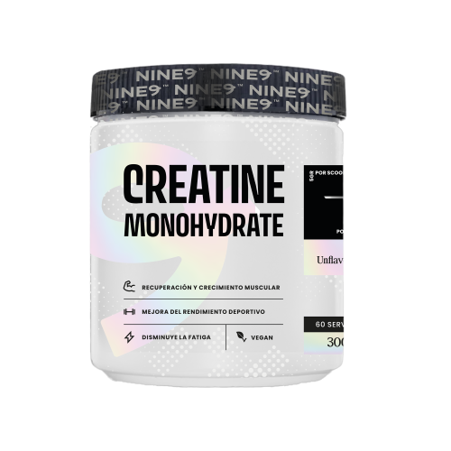 Creatine monohydrato 300Grs Marca NINE9