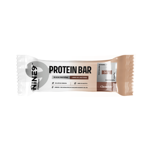Barra Proteina Whey Chocolate 60 Gr.  Marca NINE9