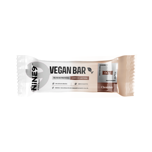 Barra Vegana Frutos Chocolate 60 Gr.  Marca NINE9