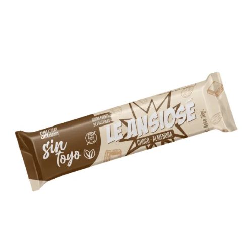 Barra de Proteina  Le Ansiosé Chocolate Almendra Vegana Sin Azucar 38 Gr. Marca Sin Toyo