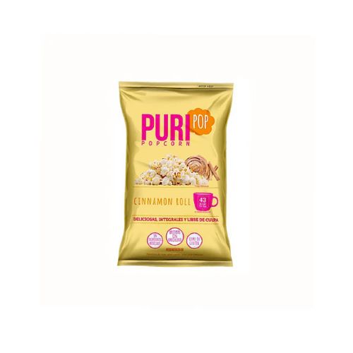 Popcorn Libre de Gluten Sabor Cinamon Rolls 25Gr. Marca PuriPop