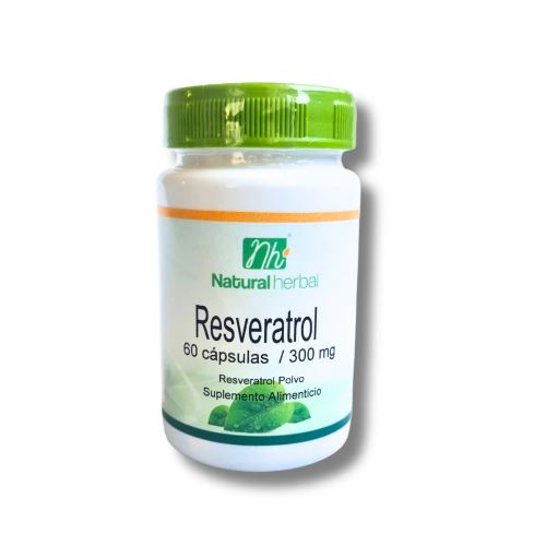Resveratrol 60cap. 300mg Marca Natural Herbal