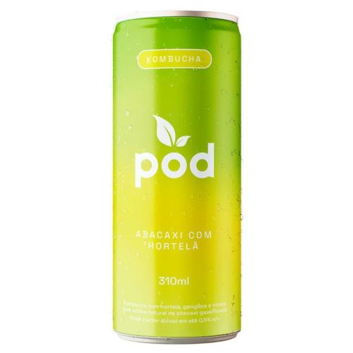 Kombucha Piña y Menta 310 ml Marca Pod