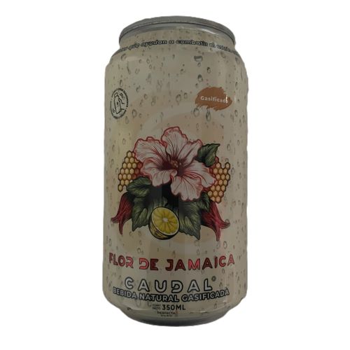 Agua Gasificada y Saborizada Flor de Jamaica 350ml Marca Caudal