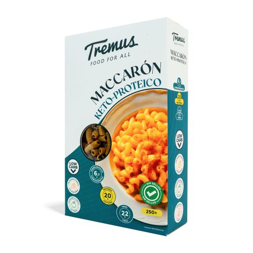 Maccarón Keto y Proteico, 250 g, Tremus